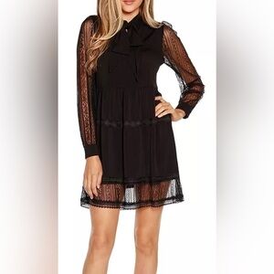 NWOT Belldini‎ Los Angeles Size S Lace Trim Bowtie Dress